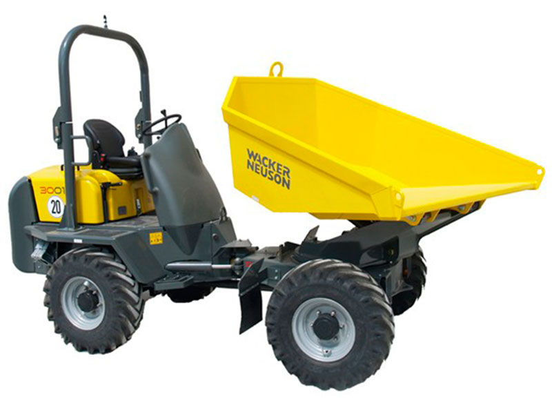 Alquiler de Dumpers: características y modelos